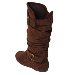 Glaze by Adi Women's Slouchy Ring Detail Microsuede Boots