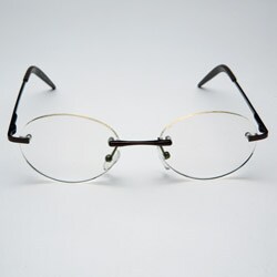 Rimless Oval Computer Glasses