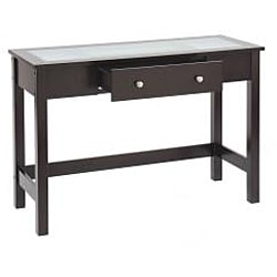 Bay Shore Rubberwood Glass-top Sofa/ Console Table