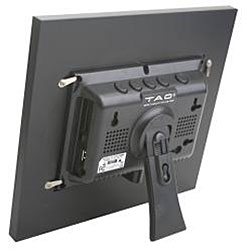 TAO 5.6-inch Brushed Metal with Black Wood Digital Photo Frame