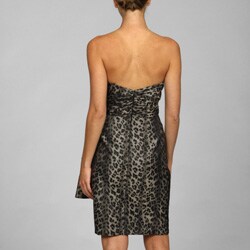Maggy London Print Taffeta Dress