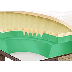 Nature's Rest by Spring Air Solitude Plush Zoned Latex Foam King-size Mattress Set