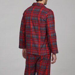 Leisureland  Men's Plaid  Flannel Pajamas