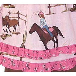 Ann Loren Girl's Cowgirl Dress and Pant Set