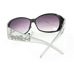 Women's P2089 Silver Round Sunglasses