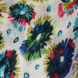 Alexander Del Rossa Multi Floral Scarf