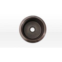 Copper Island 18-inch Dark Round Prep Sink