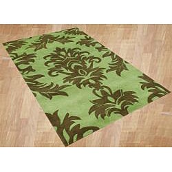 Handmade Metro Palm Green Area Rug (8' x 10')