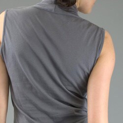 AtoZ Women's Cotton Sleeveless Wrap Top