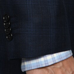 Arnold Brant Men's Windowpane Wool Slim-fit Sportcoat