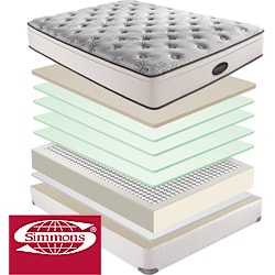 Beautyrest Classic Reece Plush Firm Euro Top King-size Mattress Set