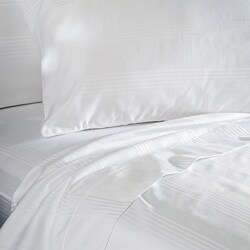 Fresno Stripe Cotton Sateen 400 Thread Count King/ California King Sheet Set