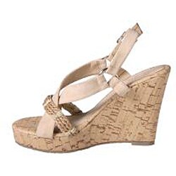 Refresh by Beston Women's 'ORLY-01' Cross Bands Wedge Sandals