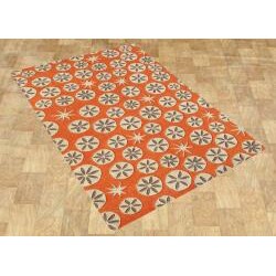 Alliyah Handmade Coral Rose New Zealand Wool Rug (8'x10')