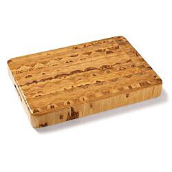 Proteak 311 Teak Cutting Board Rectangular Chopping Block with Hand Grip