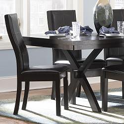 ETHAN HOME Dartford Espresso 7-piece Contoured Dining Set