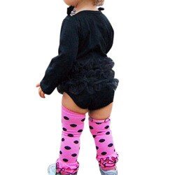 Mia Belle Baby Ruffled Polka Dot Baby/Toddler Legwarmers