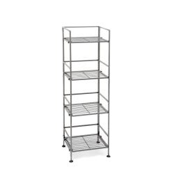 Seville Classics 4-tier Square Iron Folding Shelf