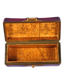 Hand Painted Tibetan Leather Jewelry Box