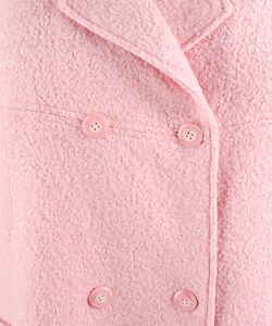 Komitor Plus Size Wool Boucle Walking Coat