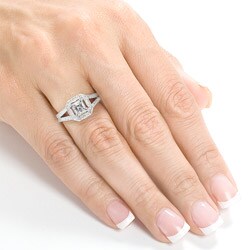 14k White Gold 1 1/3ct TDW Diamond Engagement Ring (H-I, SI1)