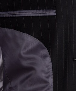 Bill Blass Men's 2-button Navy Stripe Suit