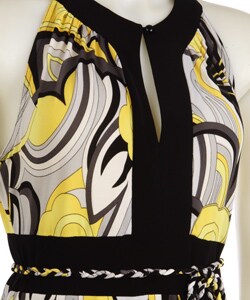 Sheri Martin ITY Printed Keyhole Front Dress