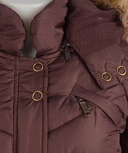Jou Jou Detachable Faux Fur Trim Hooded Jacket