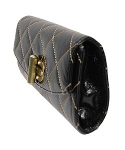 Chinese Laundry Patent Leather Quilted Clutch