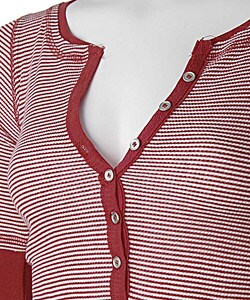 Energie Junior Girl's 3/4-sleeve Button Thermal Top