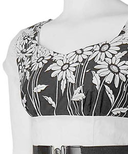 Adi Designs J California Floral Cap Sleeve Maxi Dress