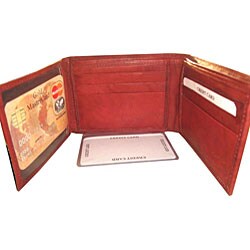 Kozmic Brown Leather Bi-fold Wallet