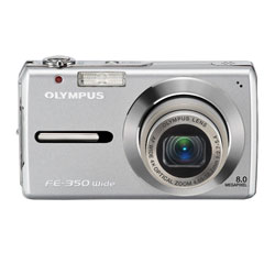 Olympus FE-350 8MP Silver Digital Camera Kit