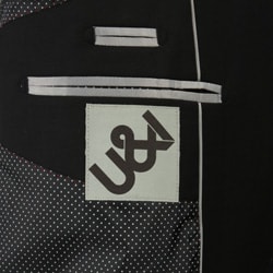 U&I Men's Solid Black Suit