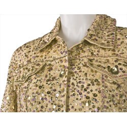 Sandy Starkman Missy Women's Sequined Jacket