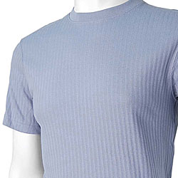 DKNY Men's Ribbed Crew Neck Short-sleeve Shirt