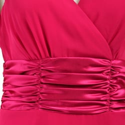 Connected Apparel Women's Tie-shoulder Ruched Dress