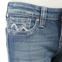 Vigoss Junior's Sequin Logo Straight-leg Jeans