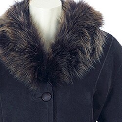 Aston Women's Shawl Collar Shearling Jacket