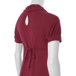 Self Esteem Junior Cowl Neck Short-sleeve Dress
