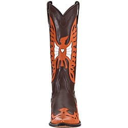 blue and orange cowboy boots
