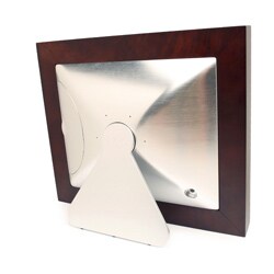 Cagic 8.4-inch Luxury Metal and Wood Mahogany Digital Frame