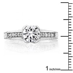 14k Gold 1 1/3ct TDW Round Diamond Ring (G-H, SI)