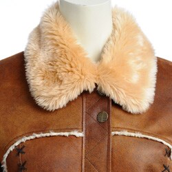 Regent Women's Distressed-look Faux Shearling Jacket