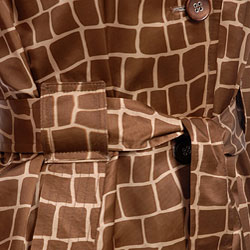 Via Spiga Women's Belted Giraffe Print Trench