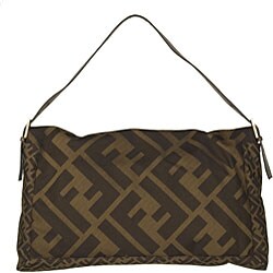 Fendi Dark Brown Convertible Clutch