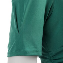 FINAL SALE Max & Cleo Women's Ruched V-neck Dress