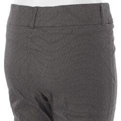 Adi Designs Women's Plus Size Dressy Striped Capri Pants