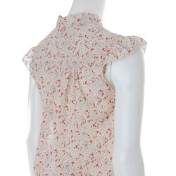 Happie by Adi Tie Neck Banded Bottom Rayon Top