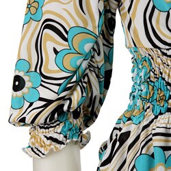Simply Irresistible Women's Printed Shirred-waist Top